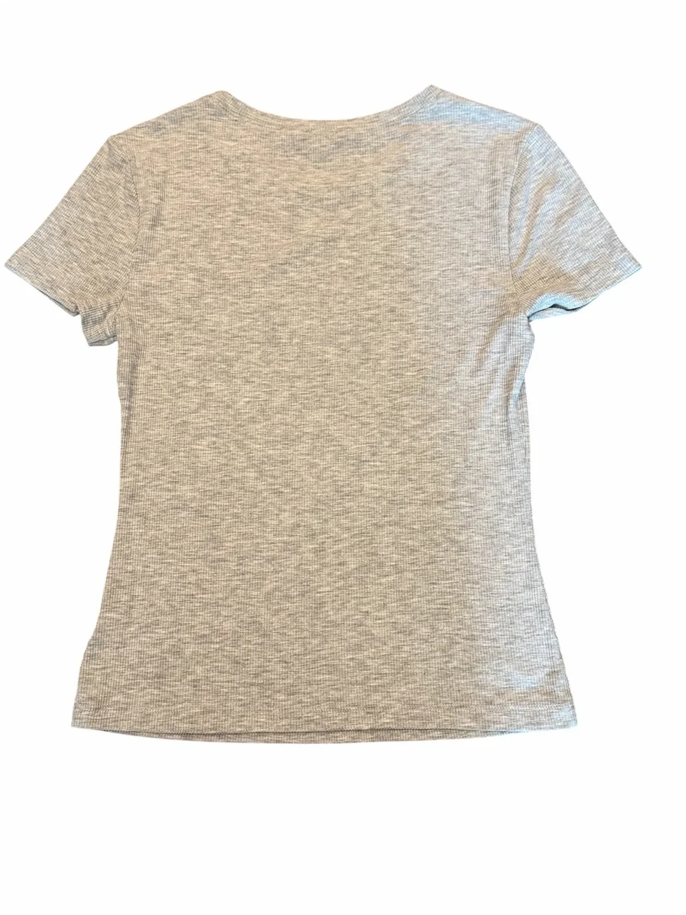 Express Essential Fitted Ribbed Tee - Picture 4 of 6